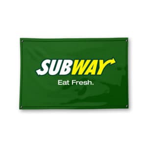 Subway custom vinyl banner