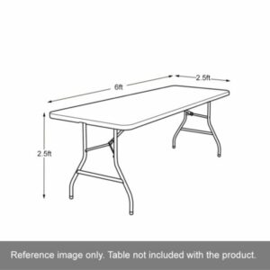 Fitted Table Throw (Custom Printed) - Image 3