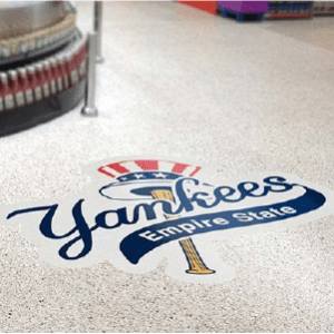 Custom Yankees Floor Sticker