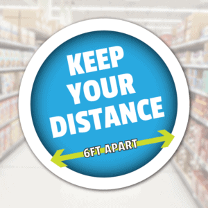COVID Social Distance Floor Graphic