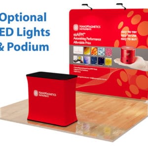 Optional LED Lights for Straight Tension Fabric Display