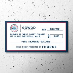 Large prize check for contests, donations, ribbon-cutting, and various events